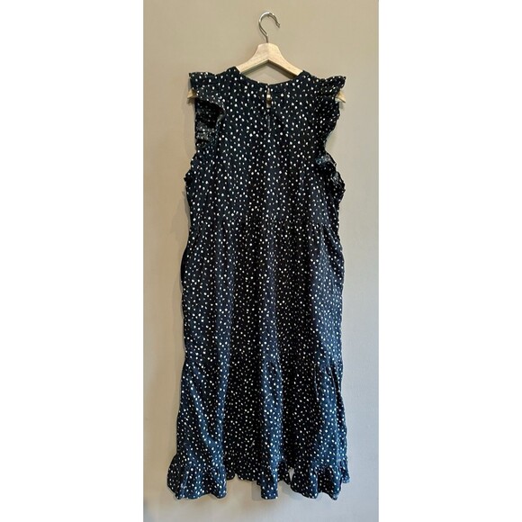 Universal Thread 100% Cotton Maxi Sleeveless Dress Black Floral Pockets Size XXL - Picture 7 of 12